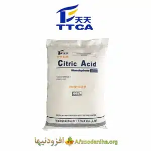 فروش اسید سیتریک مونوهیدرات TTCA