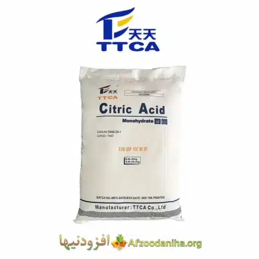 فروش اسید سیتریک مونوهیدرات TTCA